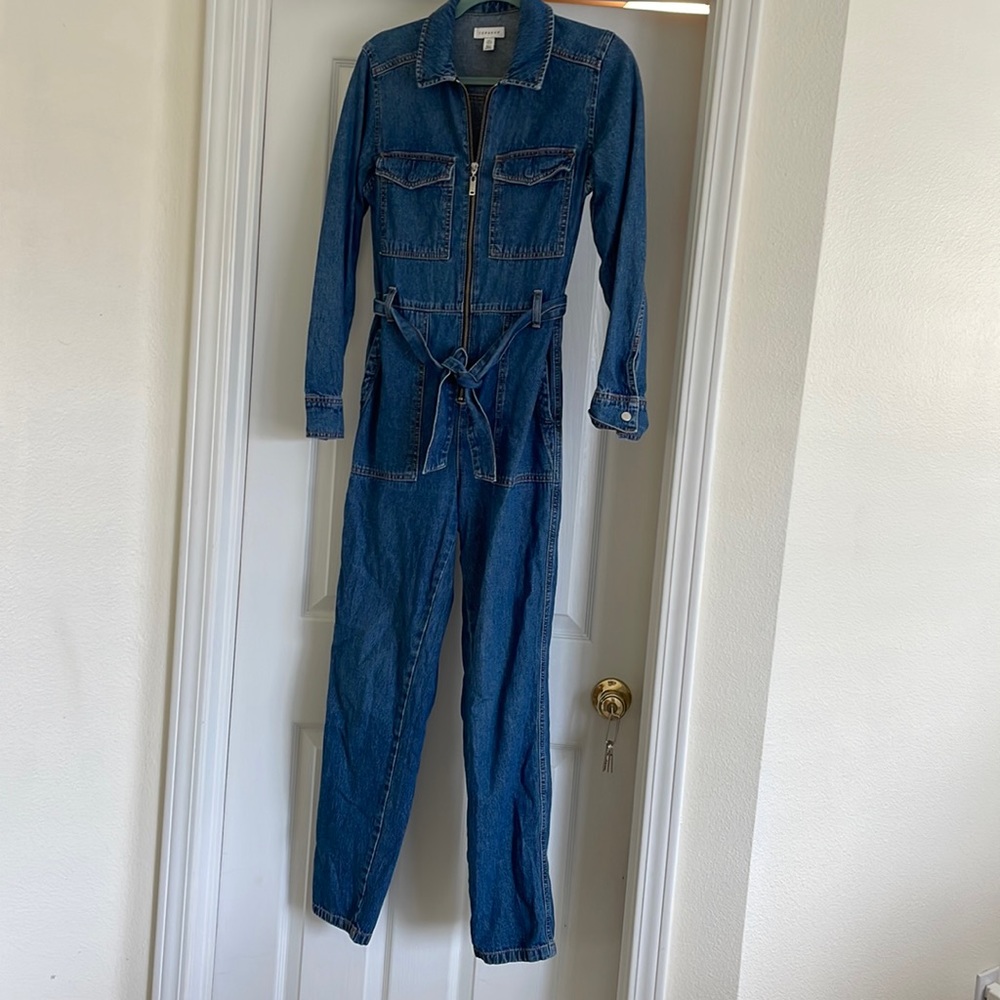 Topshop denim romper